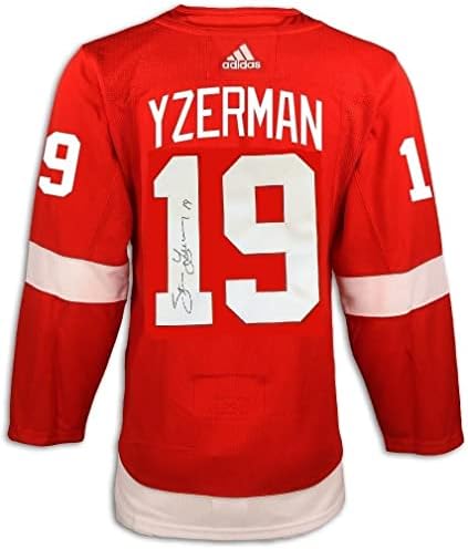 Steve Yzerman İmzalı Detroit Red Wings Kırmızı Adidas Forması-İmzalı NHL Formaları