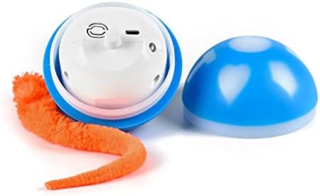 OALLK LED kedi köpek ışık topu Teaser USB şarj Pet elektrikli otomatik flaş haddeleme oyun oyuncak Pet malzemeleri
