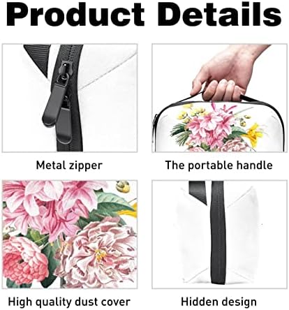 Kozmetik Çantası, Sevimli Ferah Makyaj Çantaları Seyahat Çiçek Çiçek Bahar makyaj çantası Aksesuarları Organizatör Hediye