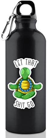 Bırak Şu Boku! Kaplumbağa Sticker Meditasyon Yoga Çıkartması 4 Kolay Soyma Vinil Su Geçirmez Estetik İç ve Dış Mekan Çıkartmaları,