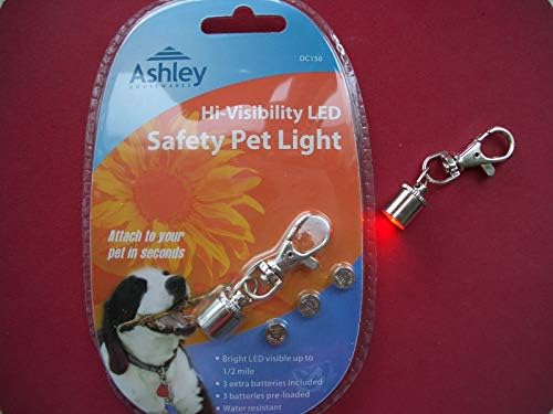 Home Fusion Company Yüksek Görünürlük LED Köpek Tasması/Yedek Pilli Evcil Hayvan Güvenliği ışık Etiketi