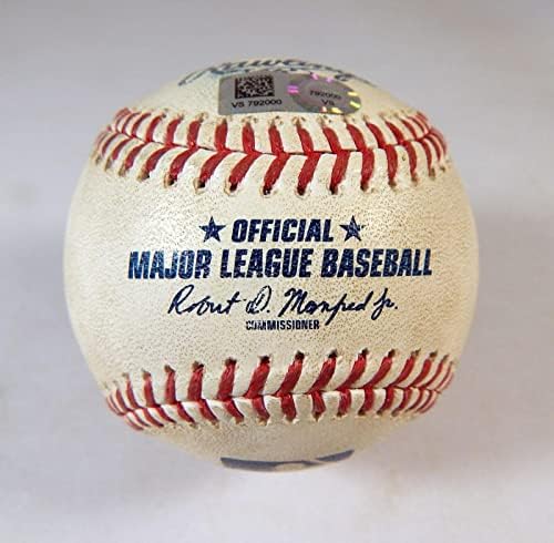 2022 Milwaukee Brewers Marlins Oyunu Kullanılmış Beyzbol Trevor Rogers Tyrone Taylor-Oyun Kullanılmış Beyzbol Topları