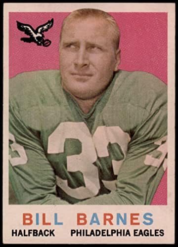 1959 Topps 25 Bill Barnes Philadelphia Kartalları (Futbol Kartı) ESKİ / MT Eagles Wake Forest