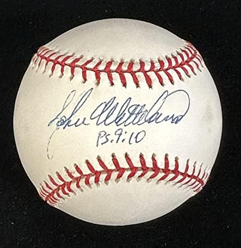 John Wetteland Ps 9: 10 imzalı Resmi 1996 Dünya Serisi Beyzbol, hologram İmzalı Beyzbol Topları ile