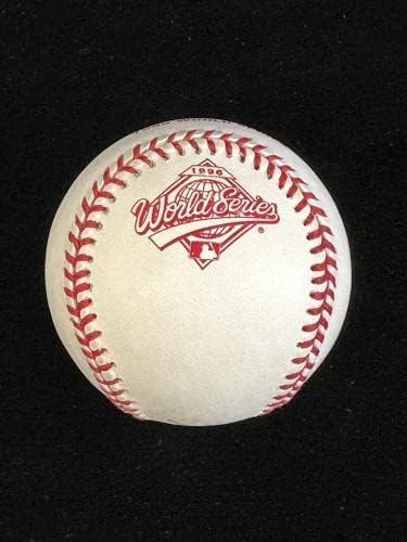 Tim 'Rock' Raines Yankees, hologram İmzalı Beyzbol Toplarıyla Resmi 1996 Dünya Serisi Beyzbolu imzaladı
