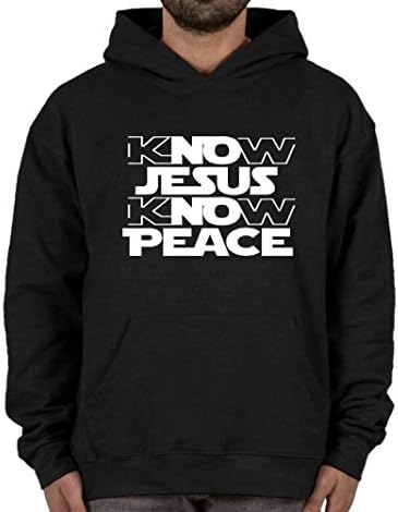 Noizy Giyim A. Ş. Biliyorum İsa Biliyorum Barış Hıristiyan Hoodie Siyah Dini Kazak