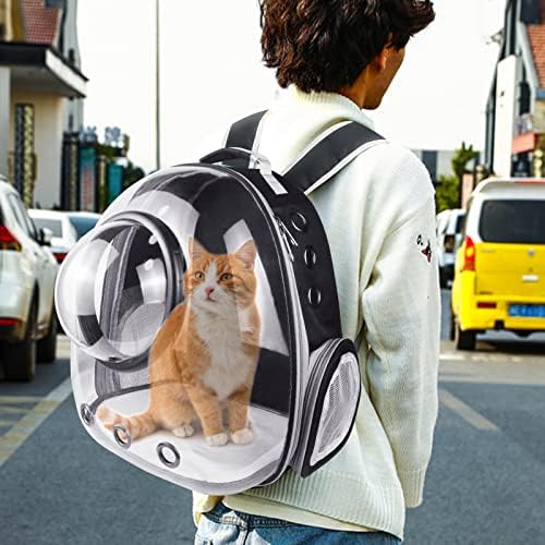 Kedi Sırt Çantası Taşıyıcı, Kedi Kabarcık Sırt Çantası ile İki Kapakları, Pet Uzay Kapsülü seyahat için sırt çantası Yürüyüş