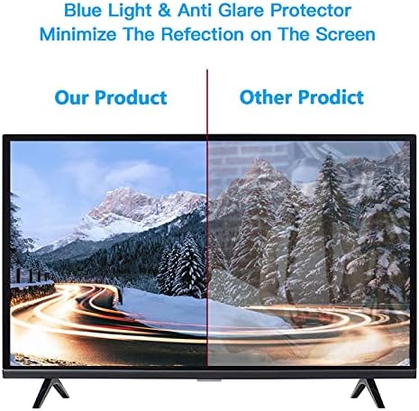 Anti mavi ışık TV Ekran Koruyucu-Kavisli Ekran için 75-85 inç Mat Parlama Önleyici Film Çizilmez Filtre-Hava Kabarcığı Yok