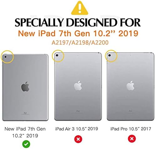 TANTEK [iPad 7 için 2'li Paket Ekran Koruyucu (2019 Model, 7. Nesil), 10,2 inç,Temperli Cam Filmi, Ultra Net, Çizilmez, Kabarcıksız,