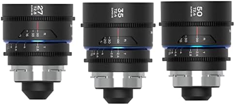 Venüs Laowa Nanomorph S35 Başbakan 3-Lens Paketi ile 35mm, 50mm T2.4 ve 27mm T2.8 Anamorfik Lens için PL Dağı/Canon EF, Mavi