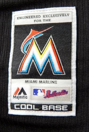 2014-16 Miami Marlins Castro 45 Oyun Kullanılmış Siyah Forma Ex ST BP 42 947 - Oyun Kullanılmış MLB Formaları