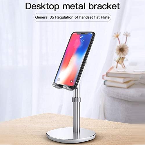 BBSJ Yeni Metal Masaüstü Tablet Tutucu Cep Katlanabilir Uzatın Destek Masası Cep telefon tutucu Standı Ayarlanabilir (Renk: