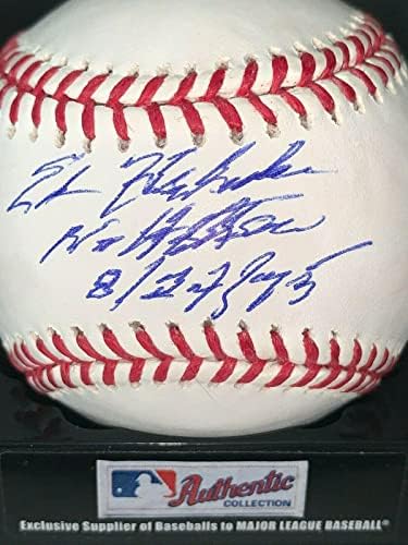 Ed Halicki San Francisco Giants Vurucu Yok 8/24/75 İmzalı Oml Beyzbol-İmzalı Beyzbol Topları