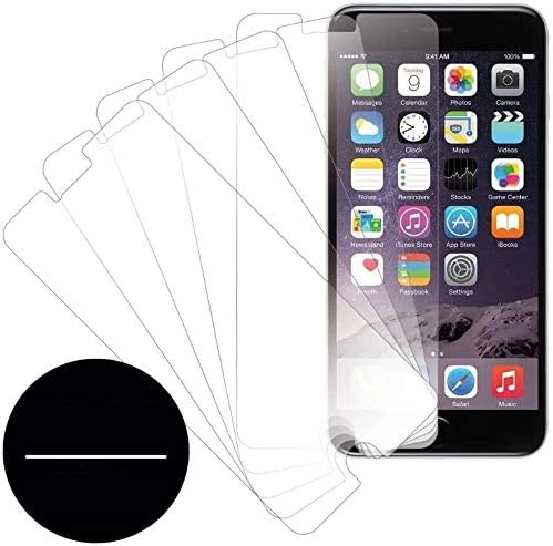 eTECH Koleksiyonu Apple iPhone 6 için 5 Paket Kristal Netliğinde Ekran Koruyucu 4.7 (iPhone6 4.7 İnç Model) AT & T, T - Mobile,