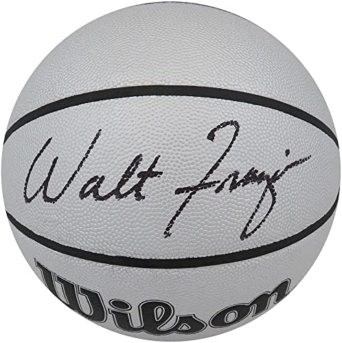 Walt Frazier İmzalı Wilson 75. Yıldönümü Logosu Gümüş NBA Basketbolu - İmzalı Basketbollar
