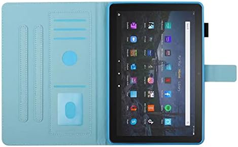 Fire HD 10 tablet kılıfı, HD10 Plus tablet kılıfı (11. Nesil, 2021 Sürümü), Premium PU deri stant Kapağı Akıllı Otomatik
