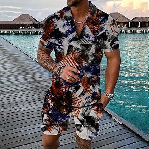 MİASHUİ Satın Alır Takım Elbise Erkek Bağımsızlık Günü İbne Bahar ve Yaz Moda Eğlence Sahil Plaj Tatil 3D Dijital Bir Düğme