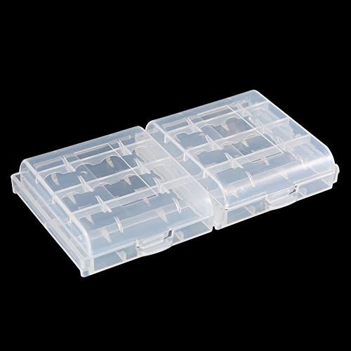 Pil saklama kutusu, 10 Adet Çok Fonksiyonlu Şeffaf Sert Plastik Kasa Tutucu saklama kutusu AA AAA Pil için