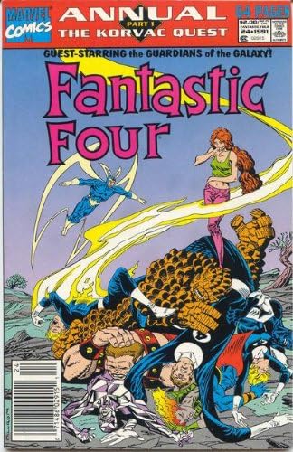 Fantastik Dörtlü (Cilt. 1) Yıllık 24 (Gazete Bayii ) VF; Marvel çizgi romanı / Korvac Görevi 1