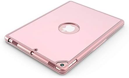 Tablet PC Kapak Kılıf iPad 10.2 inç için F102S Alüminyum Alaşım Renkli Arkadan Aydınlatmalı Bluetooth Klavye + Koruyucu Kılıf