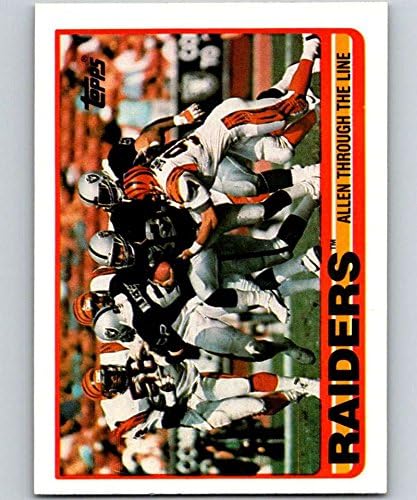 1989 Topps 264 Marcus Allen LA Raiders TL NFL Futbol Kartı NM-MT