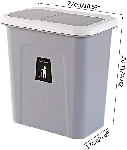 WXXGY çöp konteyneri Asılı çöp tenekesi, İtme Kapağı Kapaklı Asılı Çöp Depolama Kovası çöp kutusu Çöp Konteyner çöp kutusu