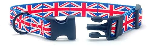 Birleşik Krallık Bayrağı ile Köpek tasması ve tasma seti / ingiliz tatilleri, özel etkinlikler, festivaller, bağımsızlık