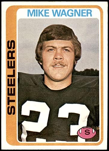 1978 Topps 275 Mike Wagner Pittsburgh Steelers (Futbol Kartı) ESKİ / MT + Steelers Batı Illinois