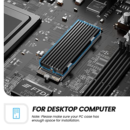 ORICO M. 2 SSD Soğutucu Soğutucu ile ısı borusu+ M2 termal Ped Termal iletim + Alüminyum Soğutma için PC / PS5 Tek ve çift