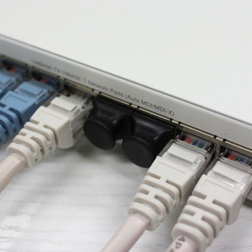 taro-zu Taro 'Küçük LAN Kablosu Hub Bağlantı Noktası için RJ45, Hub, Hub Bağlantı Noktası Toz Geçirmez tozluk (Paket) CdC-BK-10P