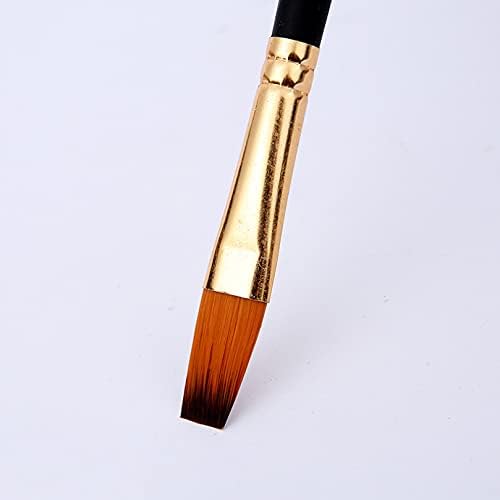12 adet Yağ Fırça Kalem Seti Akrilik Suluboya Guaj Fırça Boyama Kanca Hattı Kalemler Sanatçı Malzemeleri