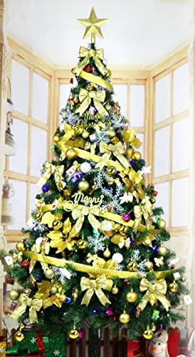 Noel Ağacı 1.2/1.5/1.8 m Ev aydınlık Büyük Noel Ağacı Süsleme Dekorasyon Seti 2.1 米金色豪华圣诞树套餐