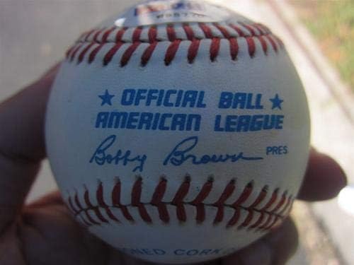Frenchy Bordagaray Yankees Dodgers tek imzalı Beyzbol Topu PSA / DNA d 00 İmzalı Beyzbol Topları