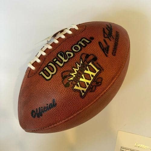 Reggie White, 1997 Super Bowl XXXI Wilson Maçı Futbolunu İmzaladı JSA COA Packers - İmzalı Futbol Topları