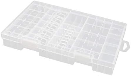X-DREE Sert Plastik Kasa Tutucu saklama kutusu Konteyner için 10-20 x AA Pil (10-20 x AA Pil ile uyumlu)