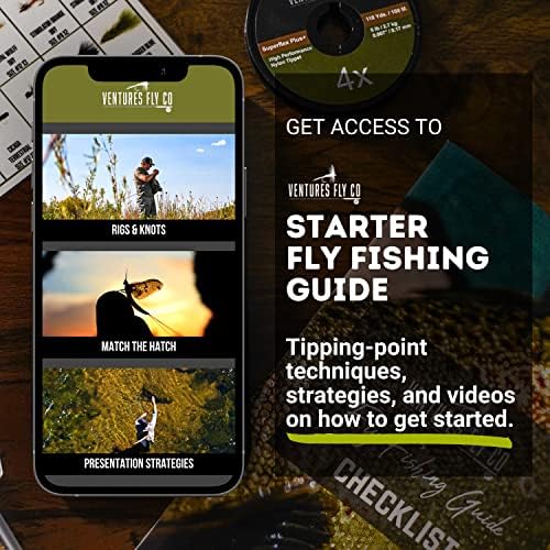 Ventures Fly A. Ş. / Başlangıç Paketleri / 23 Sinek Balıkçılık Aksesuarları Komple Dişli Combo | Mükemmel Başlangıç Kiti
