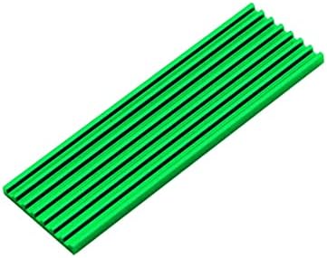 3mm Alüminyum M. 2 sabit disk soğutucu ısı dağılımı radyatör soğutma silikon termal Pedleri Soğutucu NGFF NVME 2280 SSD (Yeşil)