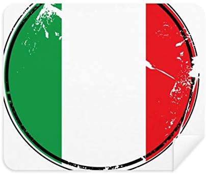 İtalya Ulusal Bayrak Avrupa Ülke Sembolü Temizlik Bezi Ekran Temizleyici 2 adet süet kumaş