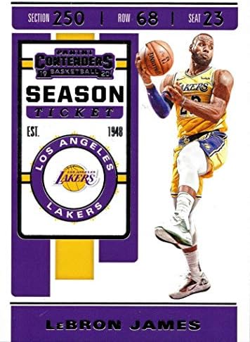 2019-20 Panini Yarışmacıları 70 Lebron James Los Angeles Lakers Basketbol Kartı