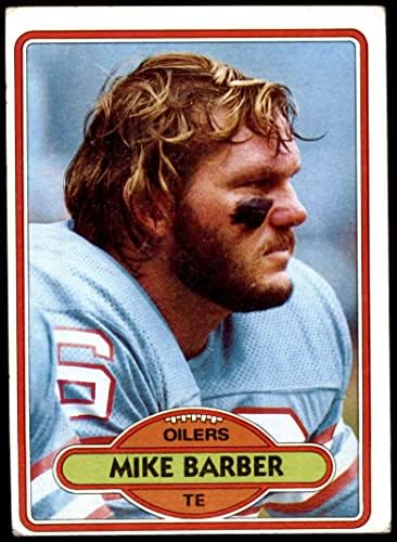 1980 Topps 272 Mike Barber Houston Oilers (Futbol Kartı) - Oilers Marshall