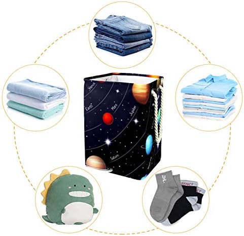 19.3 Bağlantısız çamaşır sepeti Kirli Giysiler Sepet Katlanabilir Ev Kreş Üniversite Daire Ofis Dış Uzay Güneş Sistemi Mars