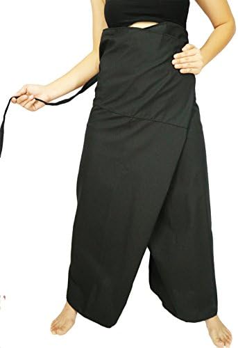 Güzel Kreasyonlar Jumbo Boyutu Erkek Kadın Tay Balıkçı şal pantolon Toray Vahşi Bacak Baggy Yoga günlük pantolon Bel 60
