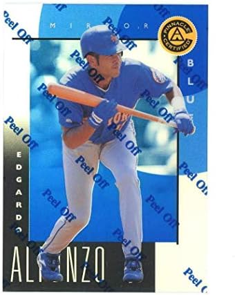 1998 Pinnacle Sertifikalı Ayna Mavisi 78 Edgardo Alfonzo İflas Testi Sorunu-İmzasız Beyzbol Kartları
