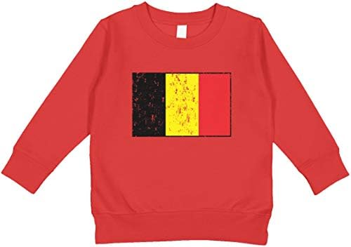 Amdesco Belçika Bayrağı Belçika Yürümeye Başlayan Çocuk Sweatshirt