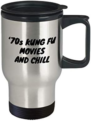 Kung Fu Sevgilisi Hediye-Komik Kung Fu Seyahat Kupası-Kung Fu Filmleri Hayranları için-70'lerin Kung Fu Filmleri ve Soğuk