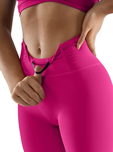 MOSHENGQI Kadınlar Yüksek Wasited Tayt Cepler ile Karın Kontrol Egzersiz Yoga Pantolon
