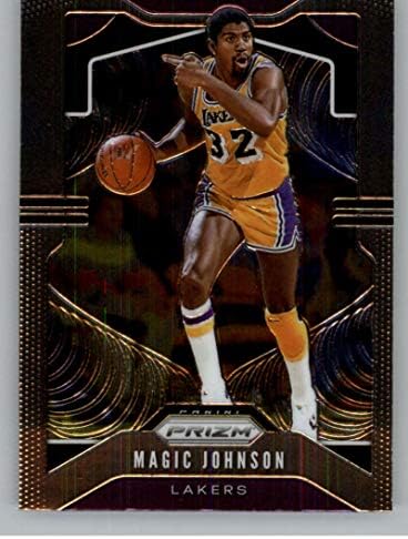 2019-20 Prizm NBA 25 Magic Johnson Los Angeles Lakers Resmi Panini Basketbol Ticaret Kartı