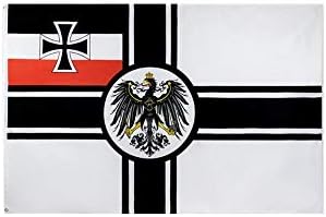 Stormflag Almanya beyaz Prusya Bayrağı 3x5ft polyester 90g Pirinç Grommets ve Çift Dikişli