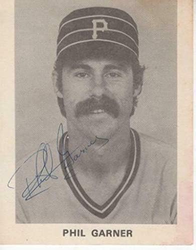 Phil Garner Pittsburgh Pirates İmzalı İmzalı 3x5 Posta Kartı W/coa-MLB Kesim İmzaları