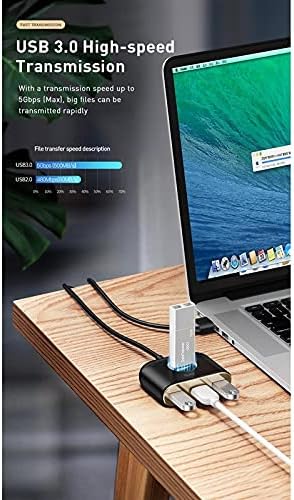 HOUKAI USB HUB USB 3.0 USB C HUB USB Tip C HUB USB 2.0 Adaptörü ile mikro USB Bilgisayar için USB Splitter